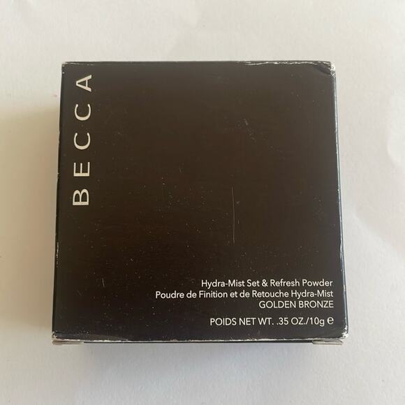 NWT BECCA HYDRA-MIST SET & REFRESH POWDER in golden bronze - Picture 4 of 6